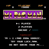 Ms. Pac-Man G Title Screen